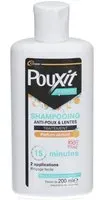 POUXIT Shampoo - Shampooing parfum abricot Traitement anti-poux et lentes Agit en 2 applications de 15 minutes (1) du cuir chevelu Flacon 200 ml