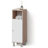 Livinity® Midischrank, Sonoma Eiche, Sonoma Eiche, 3 Fächer, Quadratisch,