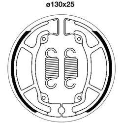 sbs Bremsbacken 2208 Trommelbremsbacken,Bremsbackensatz