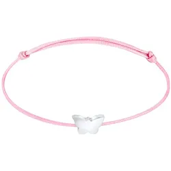 Elli Kinder Schmetterling Nylon Bändchen 925 Silber Armbänder & Armreife   Damen 