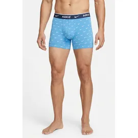 Nike Boxer Brief 3PK cool grau / uni blau L 3er Pack