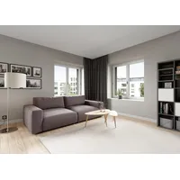 Musterring Big-Sofa LUCIA Mega Sofa, hoher Sitzkomfort, Breite 252cm, Kontrastnaht, in vielen Qualitäten und 4 unterschiedlichen Nähten, 2,5-Sitzer braun