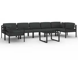 vidaXL Modell 5 Loungeset Aluminium anthrazit