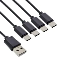 InLine USB 4in1 Y-Ladekabel, 1x USB-A Stecker an 4x