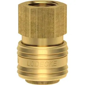 Lüdecke Schnellverschlusskupplung NW 7,2mm, Messing, Serie ES, IG G3/8