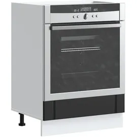 vidaXL Herdumbauschrank Lucca 0 x 0 x 0 cm Schwarz