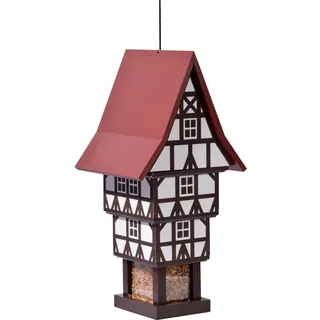 Dobar Design-Dobar Vogelfutterhaus Zuckerhut mit Futtersilo 20 cm x 18 cm x 41 cm FSC®