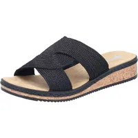 Rieker Damen V3669 Pantolette, Schwarz, 40 EU