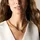 Fossil Carlie T-Bar Halskette Gold Edelstahl