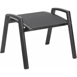 Kettler Hocker LEGATO CURVE, Aluminium Anthrazit / Outdoorgewebe Anthrazit - Sonderaktion