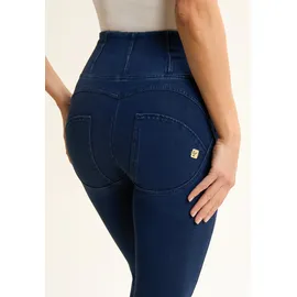 Freddy High-waist-Jeans FREDDY, Damen, Gr. L (40), N-Gr, blau (dunkelblau), Denim/Jeans, Obermaterial: 84% Baumwolle, 16% Elasthan, skinny fit lang, Jeans High-Waist-Jeans, mit Reißverschluß