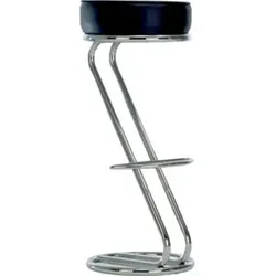 Bistrohocker ZETA H830mm chrom/schwarz