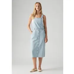 Levi's für Damen. A7575-0005 Latzhosen Kleid Tico blau (S), Lässig, Baumwolle, Denim, Ärmellos / Hosenträger