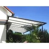 Floracord Sonnensegel 275 cm x 91 cm Weiß inkl. Laufhaken und Stopper