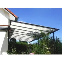 Floracord Sonnensegel 275 cm x 91 cm Weiß inkl. Laufhaken und Stopper