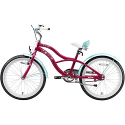 Bikestar. Cruiser Kinderfahrrad. 20 Zoll. Flieder fliederrosa 28 CM