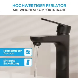 Bächlein Keila Einhandmischer Matt Schwarz