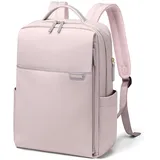 GOLF QUALITY Laptop Rucksack, Rucksack Handgepäck 16 Zoll, Rucksack Damen und Herren, Taagesrucksäcke Wasserdicht, Backpack Daypack für Schule, Fahrradfahren, Freizeit und Reise Grau Rosa