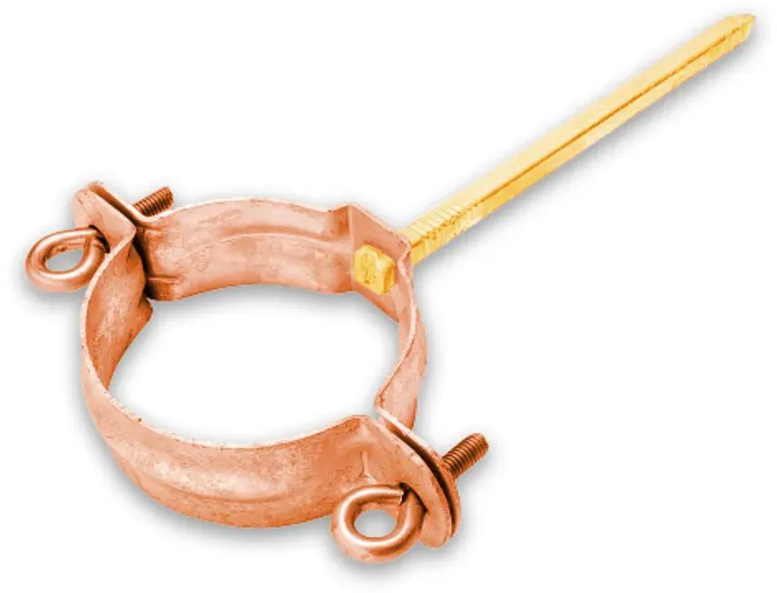Standrohrschelle Grömo mit Schlagstift, Kupfer, verschiedene Größen (Ausführung: Ø 80x140mm)