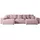 altdecor Ecksofa Cord 6-Sitzer Rosa