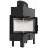 Kratki Luftkamin | FLOKI M | 10 kW | links | Farbwahl Brennraum