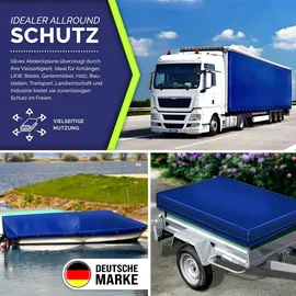 tillvex Abdeckplane 3 x 6 m Blau