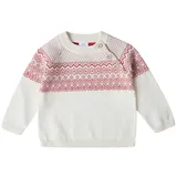 stellou & friends Pullover mit Norweger Muster in white | Gr.: 74/80