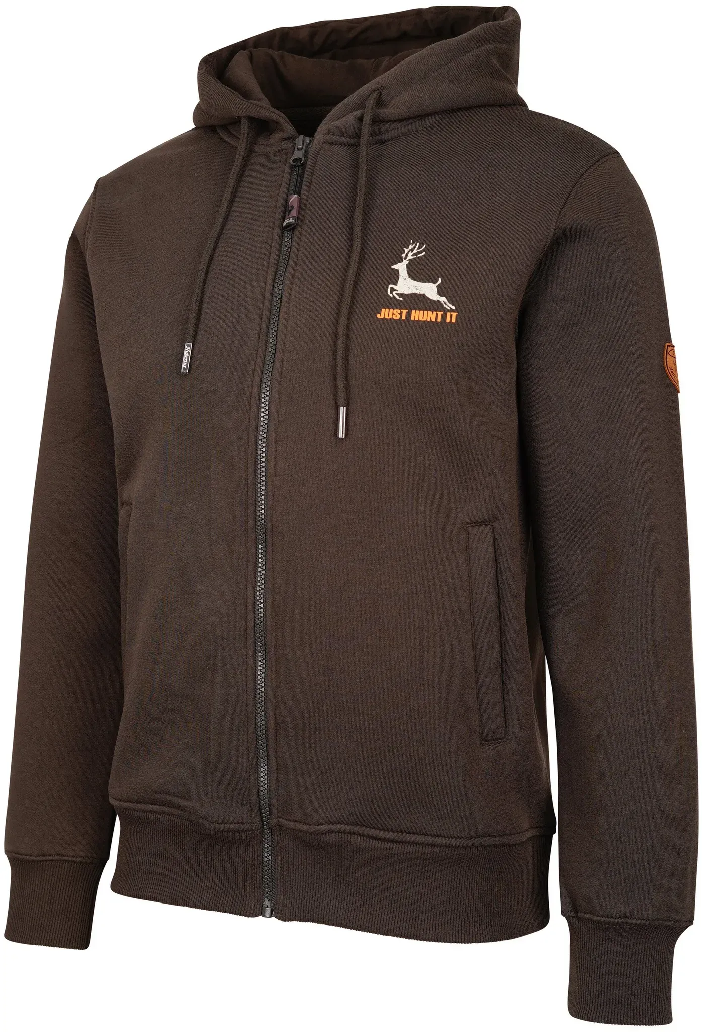 Hubertus Sweatjacke Just Hunt It, oliv-braun, S