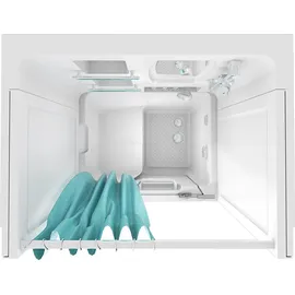 AcquaVapore Seniorendusche und Sitzwanne Kombination Wanne mit Tür 100 x 78 x 205 cm (S02D-TH-B-L)