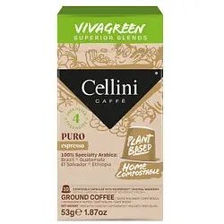 Cellini Vivagreen Puro Kaffeekapseln Arabicabohnen mild 10 Portionen