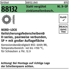 NORD-LOCK X-series Scheiben NLX6sp 6,3 x 13,5 x 1,77 100 Stück