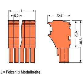 WAGO 2022-102/000-012 Federleiste 200St.