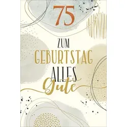 Geburtstagskarte Zahl 75 5522268.75 Bild