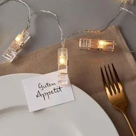 BUTLERS LED-Lichterkette 2 m Transparent