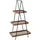 Dehner Deko-Regal für Pflanzen & Accessoires 137,5 x 73 x 43 cm Metall/Holz schwarz/braun