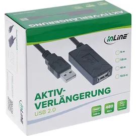 InLine USB-A 7,5 m Schwarz