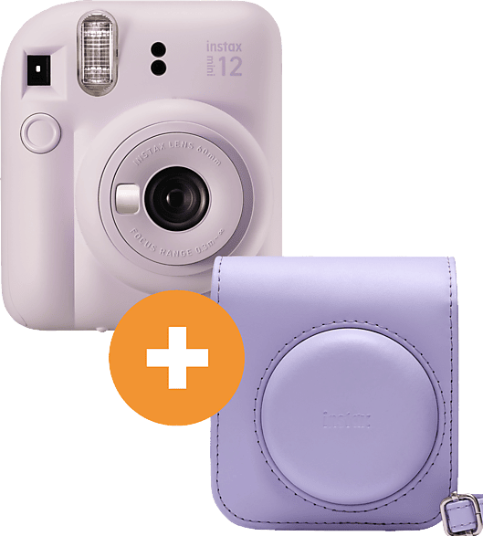 FUJIFILM INSTAX mini 12 Travel Set Sofortbildkamera, Lilac Purple