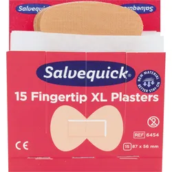 Salvequick Pflaster 6454 Fingerspitzen Textil 15 St./Pack.