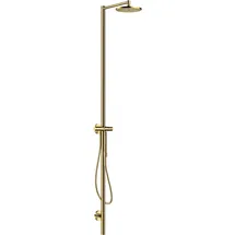 Hansgrohe Nature Duschsäule Axor Starck m Kopfbrause, Handbrause, polished gold optic