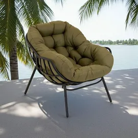 Lesli-Living Lesli Living Relaxsessel Cozy Olive 0 x 0 x 0 cm anthrazit/olivgrün