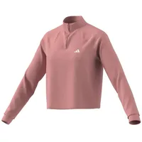 Adidas Damen Train Essentials Minimal Branding 1/4-Zip Cover Up, semi pink Spark, XS