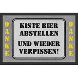 Rockbites Fußmatte Rockbites - Fußmatte "Kiste Bier abstellen" Türmatte Fußabstreifer 30