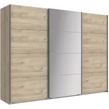 WIMEX Schwebetürenschrank Eiche, Hickory, Holzwerkstoff, 2 Fächer, 270x210x65 cm, Made in Germany TOPSELLER", beige (hickoy, oak, nachbildung), B:270cm H:210cm T:65cm, Spanplatte, Schränke, Schwebetürenschrank, Schlafzimmerschrank in verschiedenen Größen