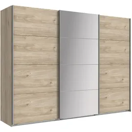 WIMEX Schwebetürenschrank Eiche, Hickory, Holzwerkstoff, 2 Fächer, 270x210x65 cm, Made in Germany TOPSELLER", beige (hickoy, oak, nachbildung), B:270cm H:210cm T:65cm, Spanplatte, Schränke, Schwebetürenschrank, Schlafzimmerschrank in verschiedenen Größen