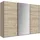 WIMEX Schwebetürenschrank Eiche, Hickory, Holzwerkstoff, 2 Fächer, 270x210x65 cm, Made in Germany TOPSELLER", beige (hickoy, oak, nachbildung), B:270cm H:210cm T:65cm, Spanplatte, Schränke, Schwebetürenschrank, Schlafzimmerschrank in verschiedenen Größen