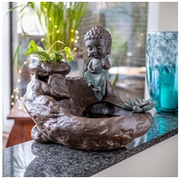 IDYL Zimmerbrunnen IDYL Zimmerbrunnen aus Keramik mit Buddha-Figur