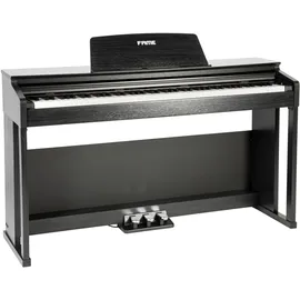 Fame DP-3000 E-Piano mit Hammermechanik, anschlagdynamischen 88 Tasten, voller Klavierklang, 20 Orchesterklangfarben, 128-fache Polyphonie, wertiges Gehäuse mit Deckel und Konsolen, Digital Piano