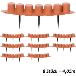 DEUBA DEUBA® Rasenkante Beeteinfassung 4,05m terrakotta