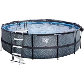 EXIT TOYS Stone Pool 450 x 122 cm inkl. Sandfilter und Abdeckung