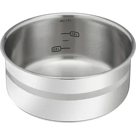 Tefal Ingenio G6, - 26.4x16.8x24.6 cm, abnehmbarer Griff, 2 Edelstahl-Töpfe, Induktion, ofenfest, platzsparend, Messmarken, L977S344
